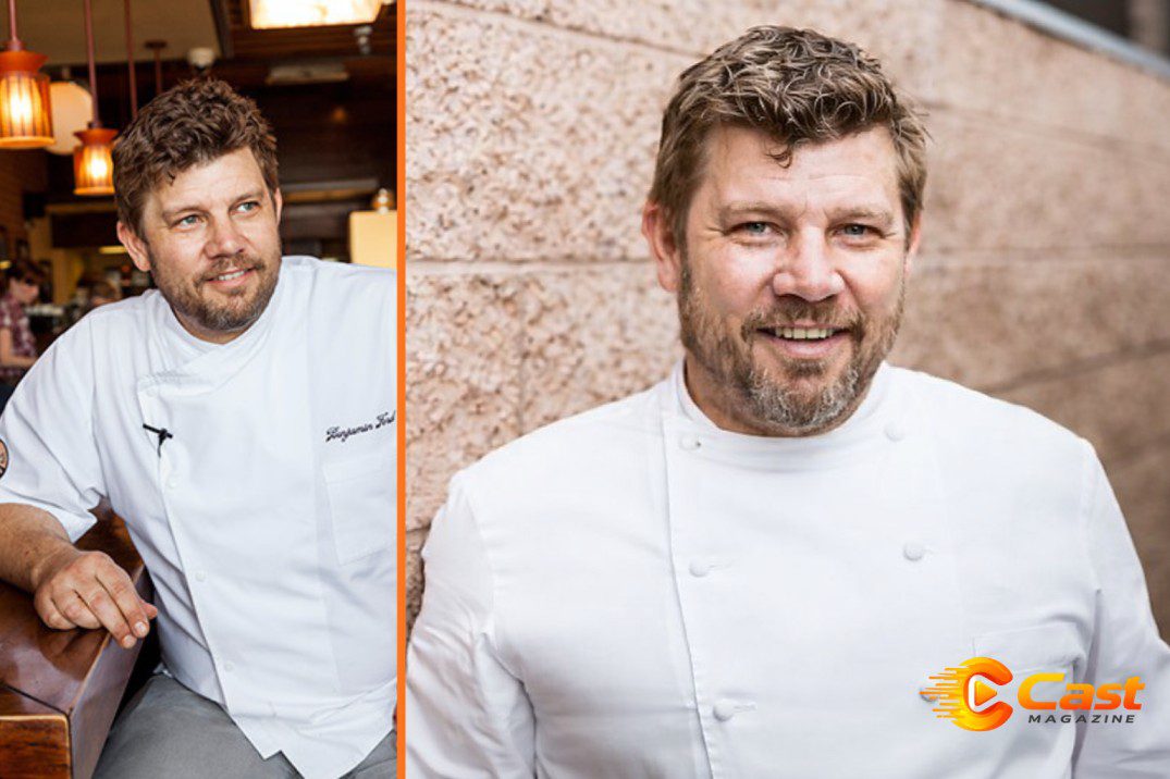 Benjamin Ford chef cooking outdoors