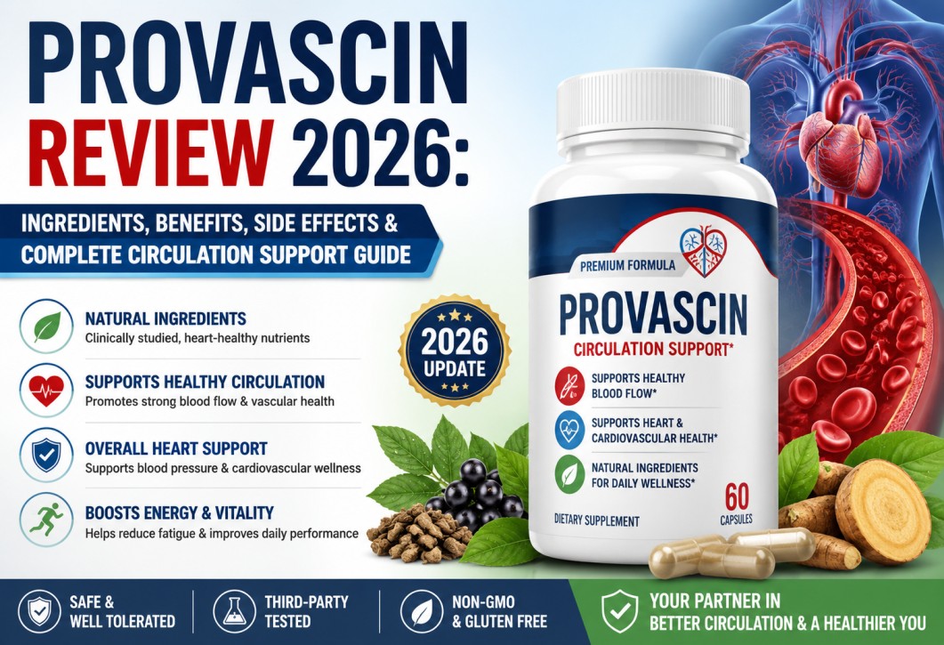 Provascin Review 2026: Ingredients, Benefits, Side Effects & Complete Circulation Support Guide
